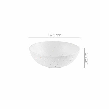 Porcelain Ceramic Bowl Dinner Plate Spoon Tableware