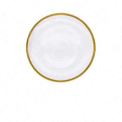 Rainbow Ion Plated Hammer Pattern Glass Plate Bowl Fruit Plate Bowl Set